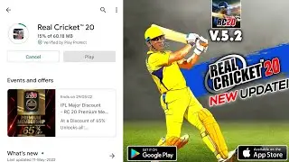 Real Cricket 20 New Update Launched | Full Review | Rc20 New Update V.5.2 | Rc20 New Update Gameplay