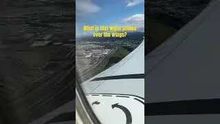 What is that white smoke over the wings? #travel #boeing777 #aviation
