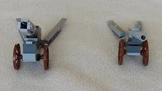 How to build two WW1  howitzers out of Lego