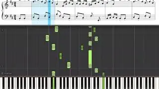 J.S. Bach | Badinerie | Piano Tutorial with Sheet Music Notes | Full Speed