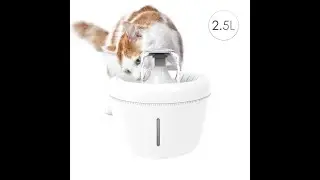 All Fur You Whisper Water Fountain for Cats & Dogs | Silent & Clean Hydration