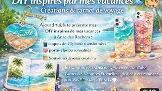 DIY d&rsquo;art & carnet de voyage 🌴✨ | Mes cr&eacute;ations inspir&eacute;es de Saint-Fran&ccedil;ois &ndash; Vlog du 7 janvier 2026