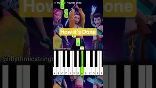 Huntrix - How It's Done | KPop Demon Hunters | Piano Tutorial #shorts #netflix