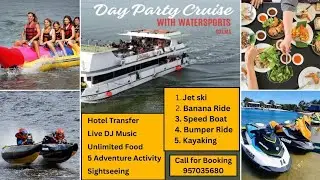 Goa&rsquo;s Hottest Boat Party with Watersports | Full Experience with Music, Food & Thrill! 🚤🎉 #ahbooking