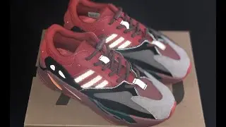 Adidas Yeezy 700 Hi-Res Red On Feet Review