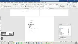Titres de section avec l'outil de style dans Word