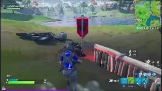 Fortnite StarWars challenge:Raise your banner to capture Tie fighter crash site
