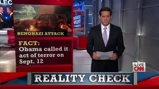 Reality Check: Obama Romney debate Benghazi Libya terror