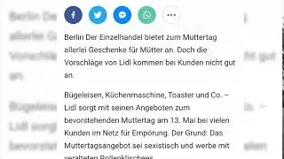 LIDL Emp&ouml;rung!