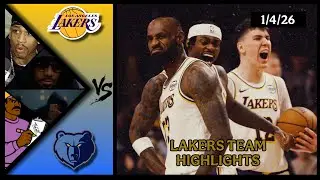 Lakers Team Highlights vs Grizzlies reaction W/ Coaches Den