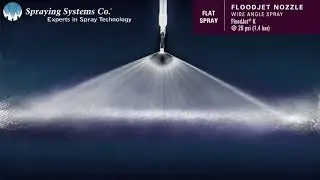 FloodJet&reg; K Wide Angle Spray Pattern Demonstration by Spraying Systems Co