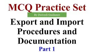 1| Export Import Procedures and Documentation mcq lucknow university, lu update, lu exam, EXIM mcq