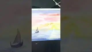 Sailing Watercolor painting #painting #art #reveal