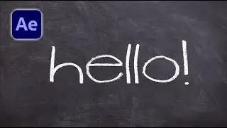Handwriting on a chalkboard effect  |  After Effects tutorial