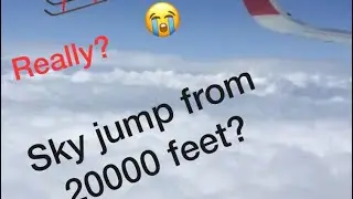 Jumping from a plane so high...What happened next? Srinagar Airport Landing Timelapse