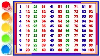 1- 100| ABCD123 Study | 1 से 50 गिनती | 1 to 50 numbers writing | kids number tracing video |Abcd123