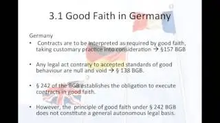 European Contract Law-Interpretation of Contracts (Germany)