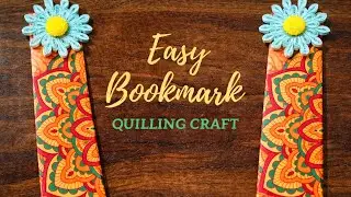 How To Make Beautiful Bookmarks Using Paper Art Quilling | Bookmark for Beginners @handsandhues