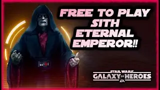 Sith Eternal Emperor Unlocked Free to Play!!!  Star Wars Galaxy of Heroes