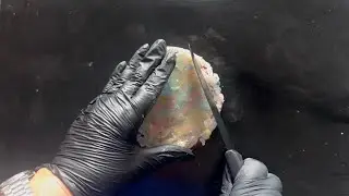 ASMR Clay Cookie crush / cut / crunchy with Latex Gloves 