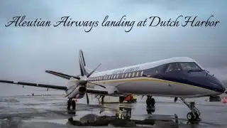 Aleutian Airways flight 1107 landing at Dutch Harbor (4:51PM) pls sub