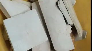 Unshaped slate items - semi wet cleaning video 🔥😍//Satisfying ASMR scraping &hearts;️