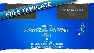 YouTube Channel Trailer TEMPLATE! | AFTER EFFECTS