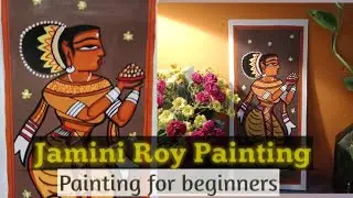Learn Jamini Roy Painting with Trivenika|| EASY TUTORIAL for Beginners|| Acrylic painting ||