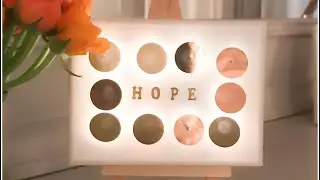 DIY lighted canvas VERY EASY n so pretty &hearts;️