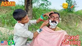 ASMR Youngest barber 💈 in the world Fast Shaving 🪒 