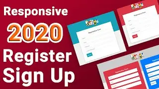 Responsive Register/Sign Up page Design with Bootstrap 4 - 2020