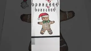 Ginger bread man Acrylic painting🎨 #acrylicpainting #shorts  #christmaspaintingforbegginers #art