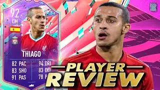 5⭐ WEAK FOOT?! 🤯 92 FUT BIRTHDAY THIAGO PLAYER REVIEW! - FIFA 21 Ultimate Team
