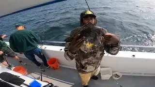 Bottom Fishing Block Island. Klondike lX party boat.
