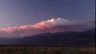 Pink Sunset clouds  on White Mountain
