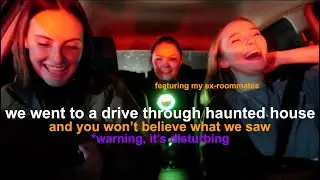 we went to a drive through haunted house and you won't believe what we saw *not clickbait*