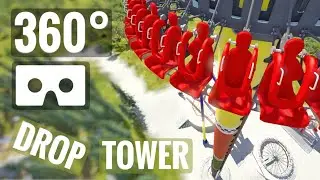 360° video Extreme High Gyro Drop Tower 360 coaster Nintendo VR Box