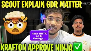 KRAFTON Approve Ninja 🤯 Scout explain GDR NINJA MATTER ✅