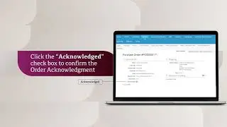 Acknowledging the Purchase Order