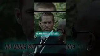 No More funerals We miss you Paul Walker#fastandfurious #brianoconner #paulwalker  #romanpearce