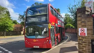 FULL ROUTE VISUAL | London Bus Route 337: Clapham Junction - Richmond | E156 - SN11BUH