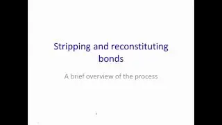 Stripping a bond