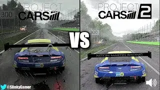 Project CARS 2 vs Project CARS - Aston Martin GT3 @ Monza - Graphics and sound comparison