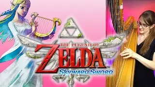 Zelda Skyward Sword - Ballad of the Goddess | Harp Cover #shorts