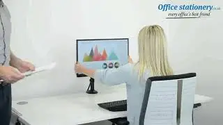 Fellowes Reflex Series Dual Monitor Arm Ref 8502601 Now Available at OfficeStationery.co.uk