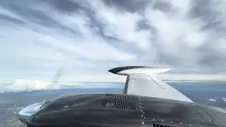 @cessna 340 flying  over Northern Germany FL 65 vfr 