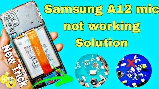 Samsung A12 mic not working Solution Mic Changes jumper #mobilerepair