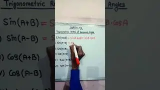 TRIGONOMETRY RATIOS OF COMPOUND ANGLES #math #trigonometry