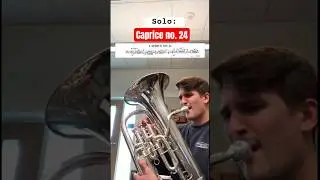 Caprice no. 24 by Paganini #euphonium #trombone #concertband #tuba #trumpet #strings #caprice