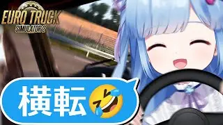 【Euro Truck Simulator 2】トラック乗りこなすの難しすぎて横転(物理)